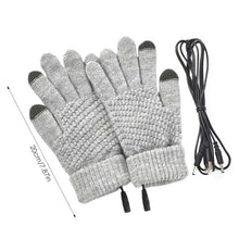 Load image into Gallery viewer, Heated Gloves Winter Thermal  With Built In Heating Sheet USB Powered Soft Durable Winter Work For Men Women
