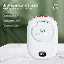 Load image into Gallery viewer, Portable Mini Hanging Neck Fan Bladeless Silent Summer Air Cooling 3 Gears Adjustable 2000mA USB
