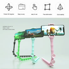 Load image into Gallery viewer, Suction Cup Lazy Phone Holder Caterpillar Cell Phone Holder Desktop Flexible Worm Car Mount Home Cute Phone Wall Bracket Bicycle
