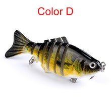 Load image into Gallery viewer, 10cm Luya Bait Multi-Section Fish Plastic Hard Bait 15.5g Seven Sections Luya Bionic Bait Section Long Distance Cast Fake Bait Bait
