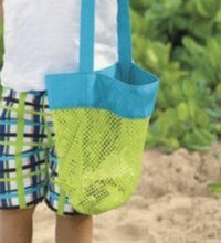 Load image into Gallery viewer, Foldable Portable Beach Bag Kids Children mesh Storage Bag Beach Toy Baskets Storage Bag
