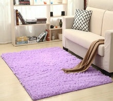 Load image into Gallery viewer, Super Soft Silk Wool Rug Indoor Modern Shag Area Rug Silky Rugs Bedroom Floor Mat Baby Nursery Rug Children Carpet
