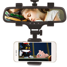Load image into Gallery viewer, Universal 360° Car Rearview Mirror Mount Stand Holder Cradle For Cell Phone GPS Car Rear View Mirror Holder

