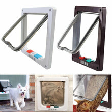 Load image into Gallery viewer, Dog Cat lock Flap Door ABS durable Puppy Pet Door 4 Way Security Lock Gate indoor use Pet Supplies
