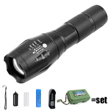 Load image into Gallery viewer, a100 Hand Held Led Strong Light T6 Camping Rechargeable Telescopic Zoom L2 High-Power Outdoor Camping Flashlight
