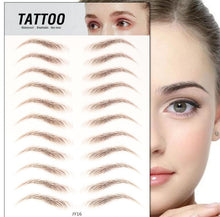 Load image into Gallery viewer, Magic 4D Hair-like Eyebrow Tattoo Sticker False Eyebrows 7 Day Long Lasting Super Waterproof Makeup Eye Brow Stickers Cosmetics
