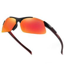 Load image into Gallery viewer, Sports Polarized Green Sunglasses Men Black Flexible Frame Driving Square Discoloration Sun Glasses Women Goggle

