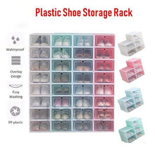 Load image into Gallery viewer, Thickened Transparent Shoe Box Plastic Storage Flip Drawer

