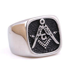 Load image into Gallery viewer, steel soldier stainless steel masonic championship ring
