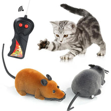 Load image into Gallery viewer, Hot selling New Black White Funny Pet Cat mice Toy Wireless RC Gray Rat Mice Toy Remote Control mouse For Kids Toys
