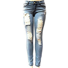 Load image into Gallery viewer, S-XXL Women&#39;s Skinny Hole Ripped Jeans New Fashion Women Baggar Pants
