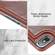 Load image into Gallery viewer, Retro PU Leather Case For iPhone Multi Card Holders Phone Cases
