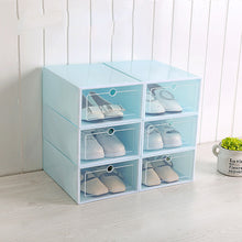 Load image into Gallery viewer, Thickened Transparent Shoe Box Plastic Storage Flip Drawer
