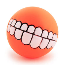 Load image into Gallery viewer, Funny Pets Dog Puppy Cat Ball Teeth Toy PVC Chew Sound Dogs Play Fetching Squeak Toys
