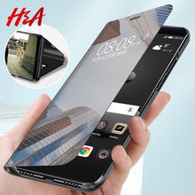 Load image into Gallery viewer, Luxury Smart Mirror Flip Phone Case For Samsung Galaxy S10E S10 S9 S8 Plus Cover  Cover
