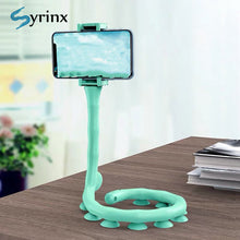 Load image into Gallery viewer, Suction Cup Lazy Phone Holder Caterpillar Cell Phone Holder Desktop Flexible Worm Car Mount Home Cute Phone Wall Bracket Bicycle
