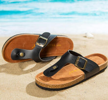 Load image into Gallery viewer, Slippers Flip Flops Summer Beach Cork Shoes Slides Girls Flats Sandals Casual Shoes
