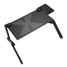 Load image into Gallery viewer, Portable foldable adjustable folding table for Laptop Desk Computer mesa para notebook Stand Tray For Sofa Bed Black
