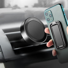 Load image into Gallery viewer, Double Magic Magnetic Car Phone Holder Stand For IPhone 12 Metal Phone Holder Foldable Desk Stand For Mobile Phone Universal
