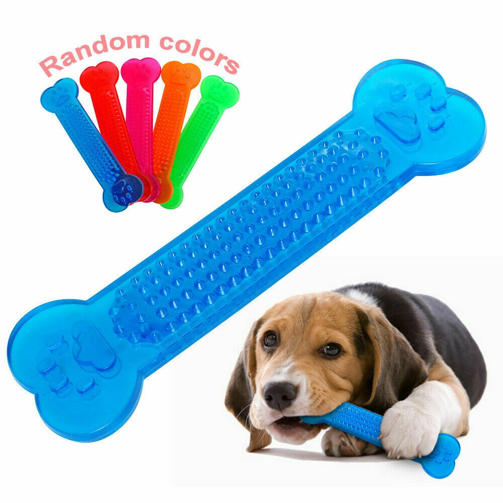 Pet Dog Chew Toys Rubber Bone Toy Aggressive Chewers Dog Toothbrush Doggy Puppy Dental Care