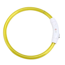Load image into Gallery viewer, USB Charging Pet Dog Collar Rechargeable LED Tube Flashing Night Dog Collars Luminous
