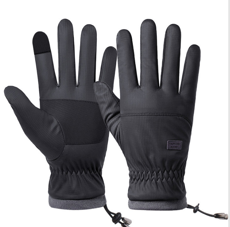 Winter -20 Degrees Cold-proof Ski Gloves Men Windproof Waterproof Keep Warm Gloves Touchscreen Anti Slip Soft Fluff Gloves