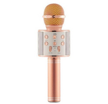 Load image into Gallery viewer, WS-858 Wireless Bluetooth Karaoke Handheld Microphone USB KTV Player Bluetooth Mic Speaker Record Music Microphones
