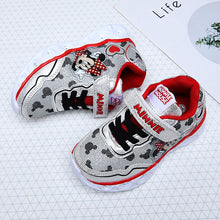 Load image into Gallery viewer, Disney cartoon children led flashing girls casual Minnie  Non-slip breathable shoes
