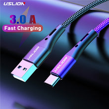 Load image into Gallery viewer, 3A USB Type C Cable Wire For Samsung S10 S20 Xiaomi mi 11 Mobile Phone Fast Charging
