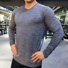 Load image into Gallery viewer, Men Compression T-Shirts Gym Sport Running Clothing Fitness Tight Long Sleeve Dry Fit

