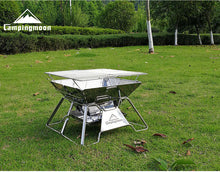 Load image into Gallery viewer, Portable Folding BBQ Grill Stove Camping Barbecue Stove 34x35cm
