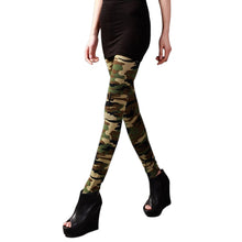 Load image into Gallery viewer, Casual Ladies Fitness Leggings Camouflage Slim Elastic Nine-Point Leggings for Women
