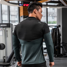 Load image into Gallery viewer, Mens Gym Compression Shirt Male Rashgard Fitness Long Sleeves Sportswear Dry Fit
