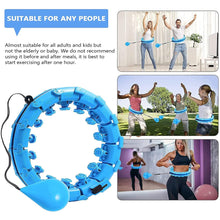 Load image into Gallery viewer, 24 Section Smart Weighted Sport Hoops Abdominal Thin Waist Exercise Detachable Hoop Massage Fitness Circles Training Weight Loss
