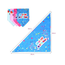 Load image into Gallery viewer, Happy Birthday Dog Bandanas Scarf For Puppy Kittens Chihuahua Neckerchief
