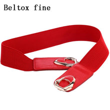 Load image into Gallery viewer, Fashion PU Leather Elastic Wide Belts for Women Stretch Thick Waist Dress
