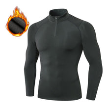 Load image into Gallery viewer, Autumn Winter High Collar Shirt for Men Compression Home Quick Dry Running
