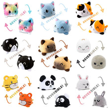 Load image into Gallery viewer, 21 Styles Reversible Kids Plushie Plush Animals Cat Panda Tortoise Double Sided Flip Doll Cute Toys
