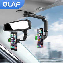 Load image into Gallery viewer, Cell Phone Holder 360° Rotatable Support For Car GPS DVR Sun Visor Rearview Mirror Multifunctional Bracket Auto
