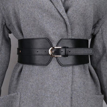 Load image into Gallery viewer, Elastic Women Wide Belt Fashion Cinch Belt Cummerbund Suitable For Dress Coat Metal Litchi Pattern Wide Waist Belts
