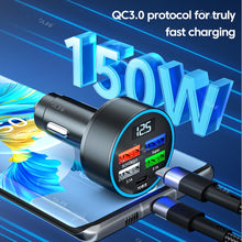 Load image into Gallery viewer, Olaf USB C Car Charger 150W Fast Charging Adapter for iPhone 14 Samsung Huawei Xiaomi 5 Ports Type C Car Phone Charger PD QC3.0
