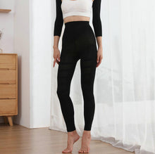 Load image into Gallery viewer, 3XL Large Size High Waist Slimming Leggings Women Seamless Pressure  Cropped Elastic Thin Leg Tight Abdominal Compression
