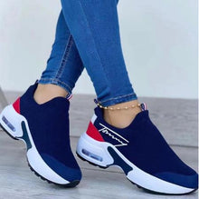 Load image into Gallery viewer, Women Sneakers Platform Solid Color Flats Ladies Shoes Casual Breathable Wedges Ladies Walking Sneakers

