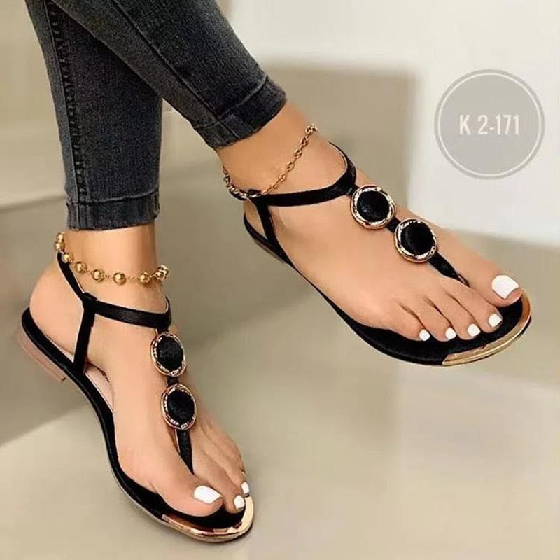 Women Sandals Comfortable Flat Slippers Fashion Beach Shoes