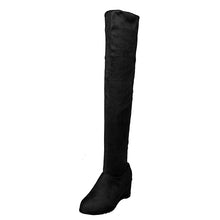 Load image into Gallery viewer, Slim Fit Elastic Flock Over The Knee Boots Women Shoes Autumn Winter
