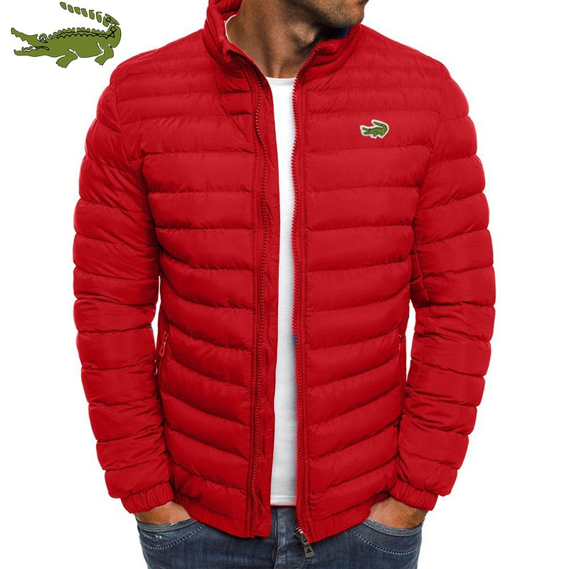 Cartelo Winter Men Warm Packable Jacket Lightweight Down Filled Bubble Quilted Thicker Jacket
