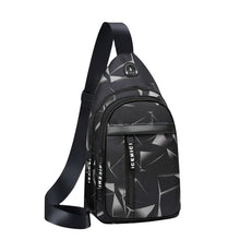 Load image into Gallery viewer, Men Anti Theft Chest Shoulder Bags Short  Leather Sling Pack Usb Charging
