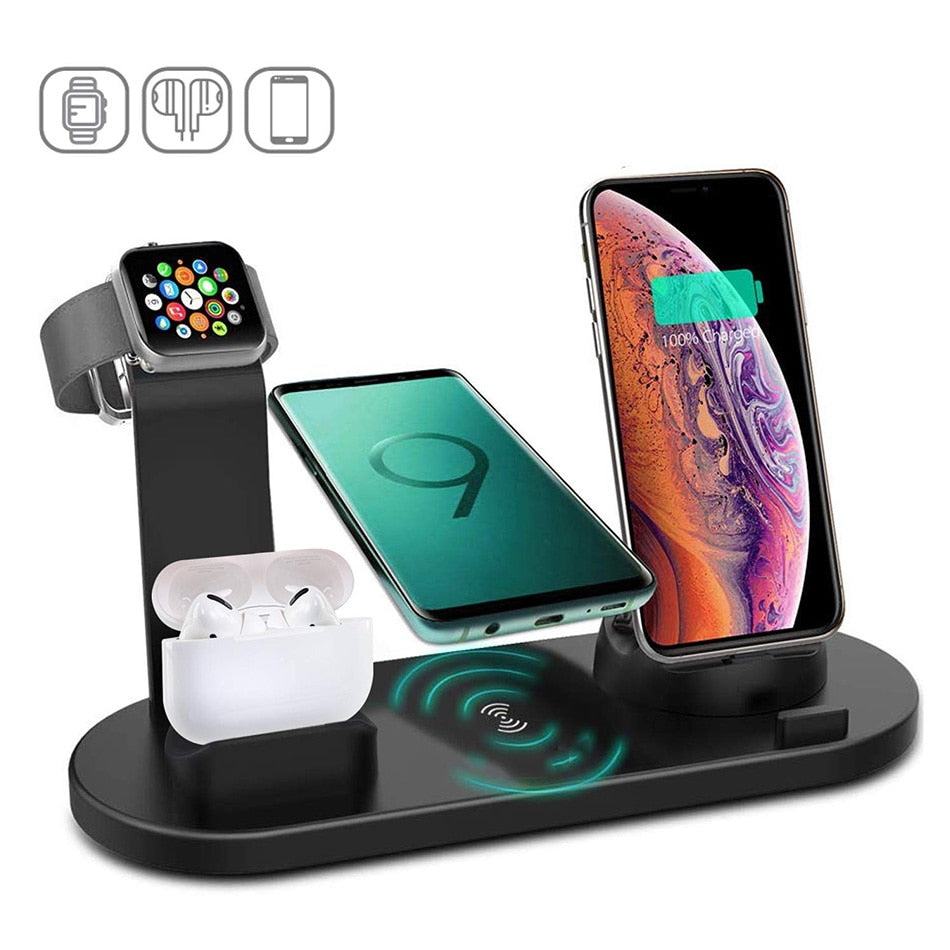 100W 7 in 1 Wireless Charger Stand Pad For iPhone 14 13 12 X Apple Watch  Fast Charging Dock Station for Airpods Pro iWatch 7