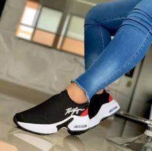 Load image into Gallery viewer, Women Sneakers Platform Solid Color Flats Ladies Shoes Casual Breathable Wedges Ladies Walking Sneakers
