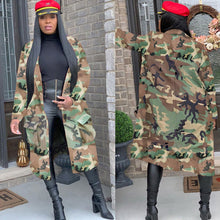 Load image into Gallery viewer, Autumn Spring Camouflage Camo Jacket Coat Women  Military Streetwear Casual Outerwear
